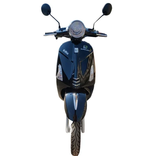 Super Tech Black Electric Scooter